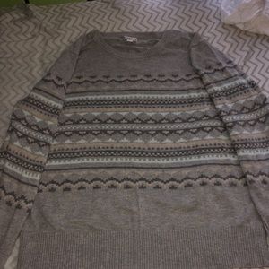 A gray Sweater